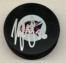 KRISTIAN HUSELIUS Signed COLUMBUS BLUE JACKETS NHL Puck - w/COA #2