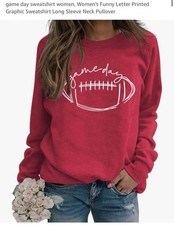 Womens Game Day Football   Sweatshirt Size medium