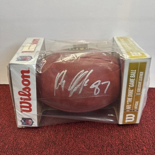 Rob Gronkowski Signed Football Steiner COA Wilson The Duke Game Ball Brand New