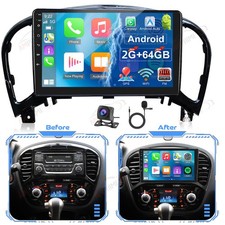4+64GB per Nissan Juke J15 2010-2014 Autoradio Android 15 GPS Navi WIFI FM +Kam