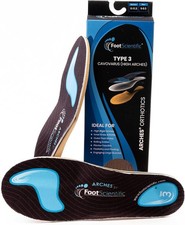 FootScientific  Arches Type 3 High Arch Orthotic Shoe Insoles, Men  s 11-11.5