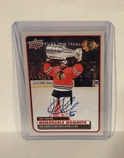 2025-26 UD CHICAGO BLACKHAWKS CENTENNIAL MEMORABLE MOMENTS AUTO COREY CRAWFORD