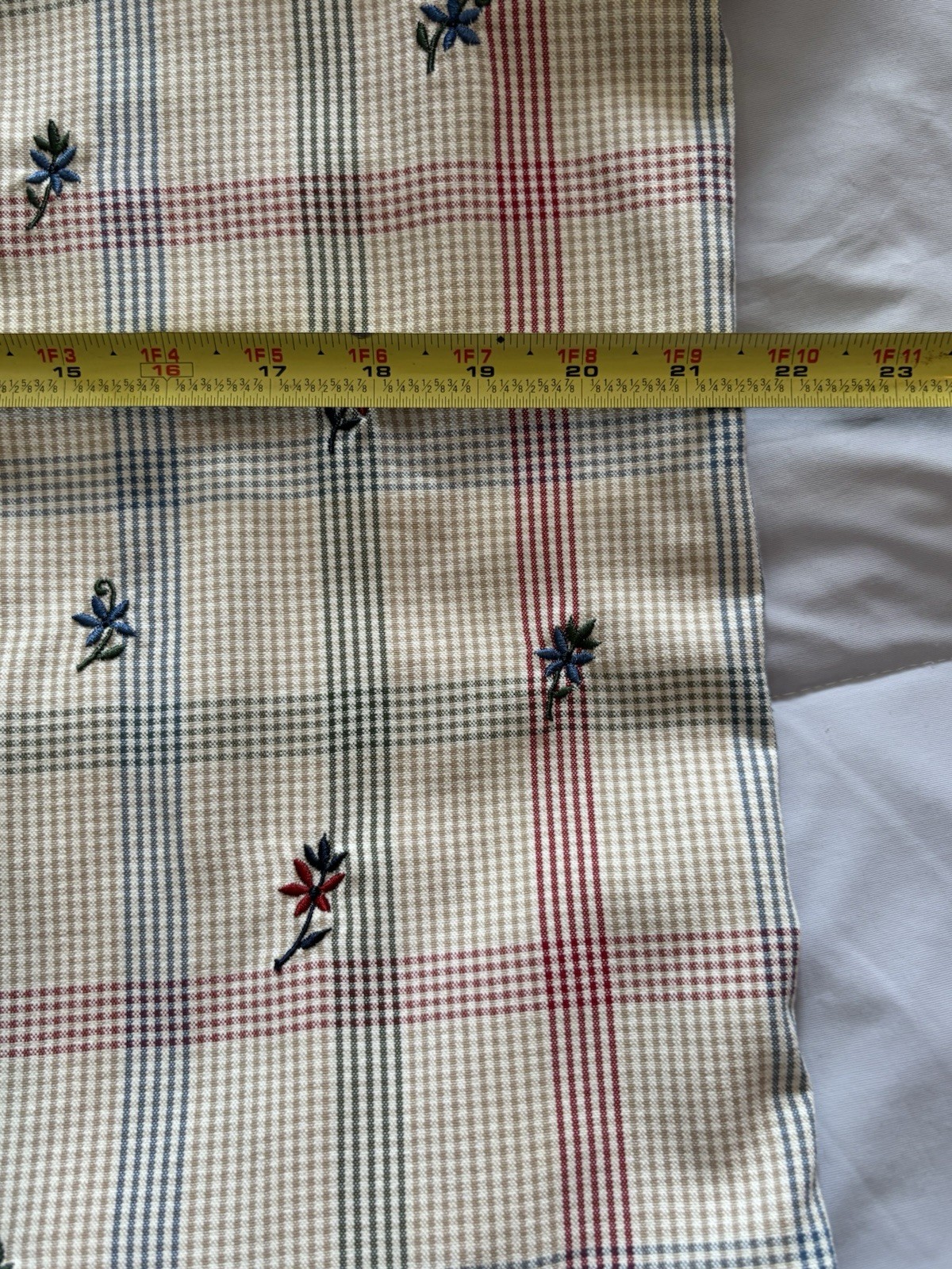 Vintage Alfred Dunner Petite Short Sleeve Button Up Stripes & Flowers Size 12P image 3