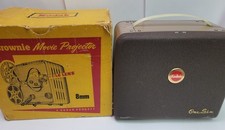Kodak Brownie One Six Movie Projector 8mm f/1.6 Lens box - tested w/ video