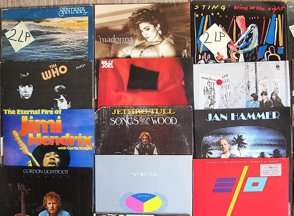 43 LP Sammlung JETHRO STING FLOYD YES DYLAN ELO SPRINGSTEEN HENDRIX WHO SANTANA - Bild 2 von 4