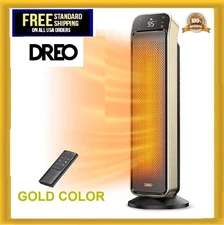 Dreo Space Heater for Indoor Use, 25" 11.5ft/s Fast Electric Heater with Remote