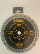 DEWALT Long Life 7 1/4” Framing Demo 24T Saw Blade 