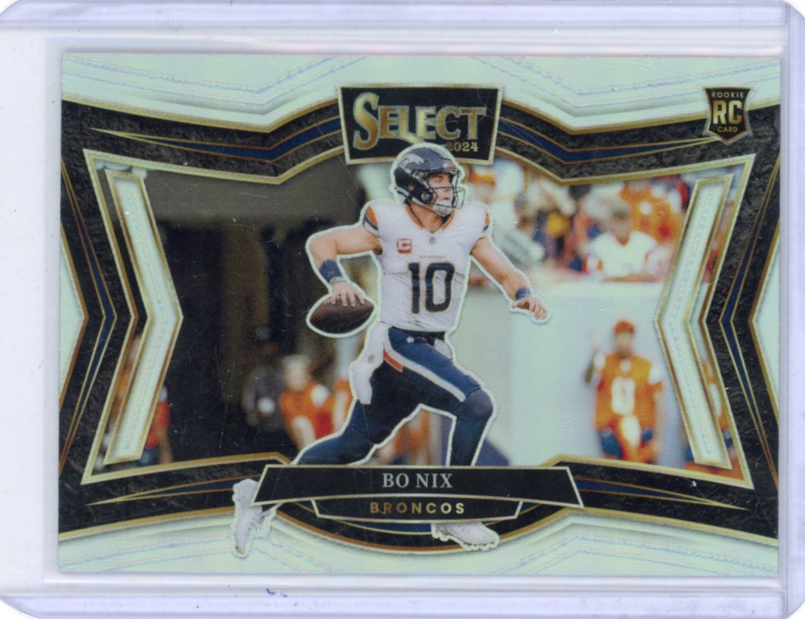 2024 Select Bo Nix Field Level Silver #472 Prizm Denver Broncos