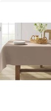 Threshold Rectangular Tablecloth 60" x 104" Beige Cotton Blend NWT