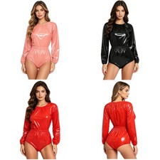 Women Leotard Special Needs Pajamas Costume Bodysuit Incontinence Waterproof