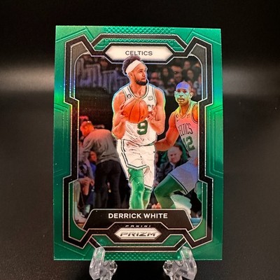 2023-24 Panini Prizm Derrick White Green Prizm #229 Boston Celtics