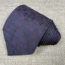 GUCCI Men's Tie Purple Plum Foulard 100 Silk 57" x 3 3/4" Made in Italy