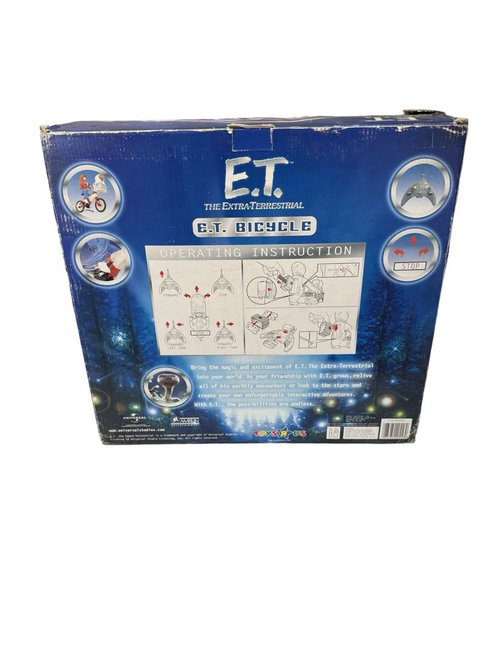 2001 Toys "R" Us E.T. Велосипедный пульт дистанционного управления Extra-Terrestrial 90333LC NRFB - Изображение 4 из 4