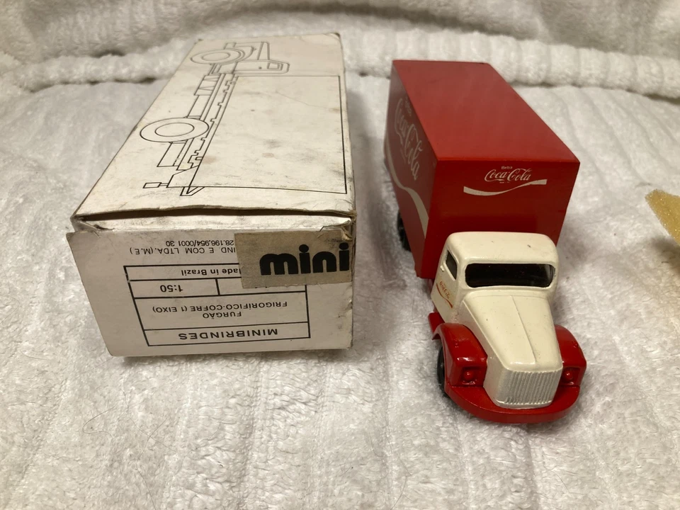 Rare JUE Minimac Brasil Scania Vabis Truck Container Beba Coca Cola 1:50 NIB - Image 3 of 4
