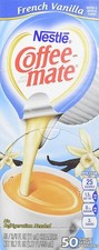 Coffee Mate French Vanilla Liquid Creamer 0.375oz x50 Coffee Whitener