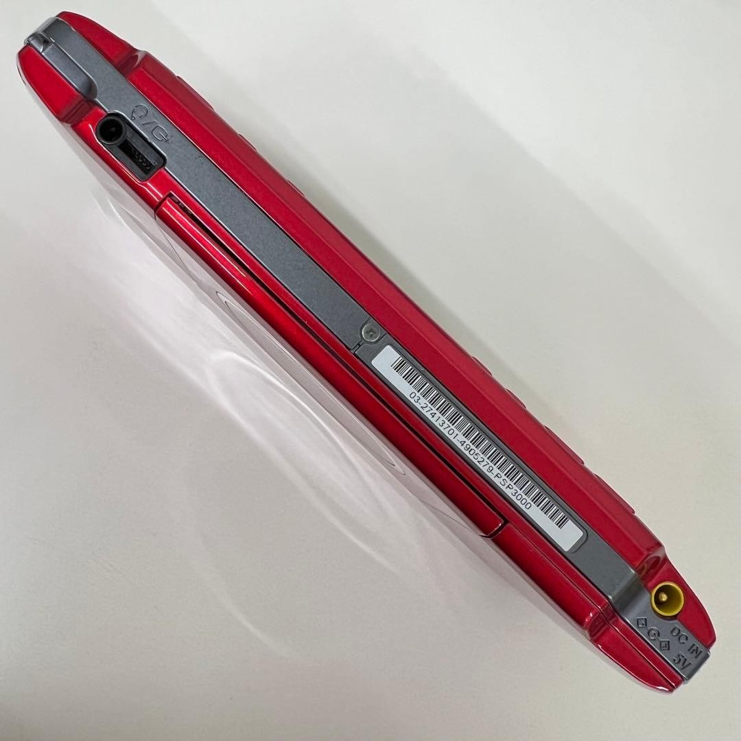 SONY PSP-3000 Red Console Tested Working With Pro Yakyu Spirits 2013&8GB Memory