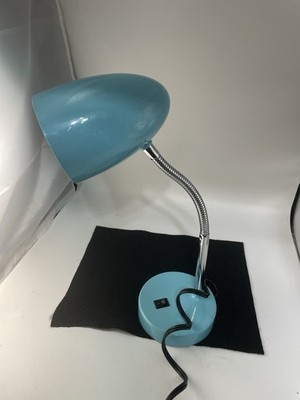Intertek Desk Lamp Flexible Gooseneck Adjustable Task Light Aqua Blue
