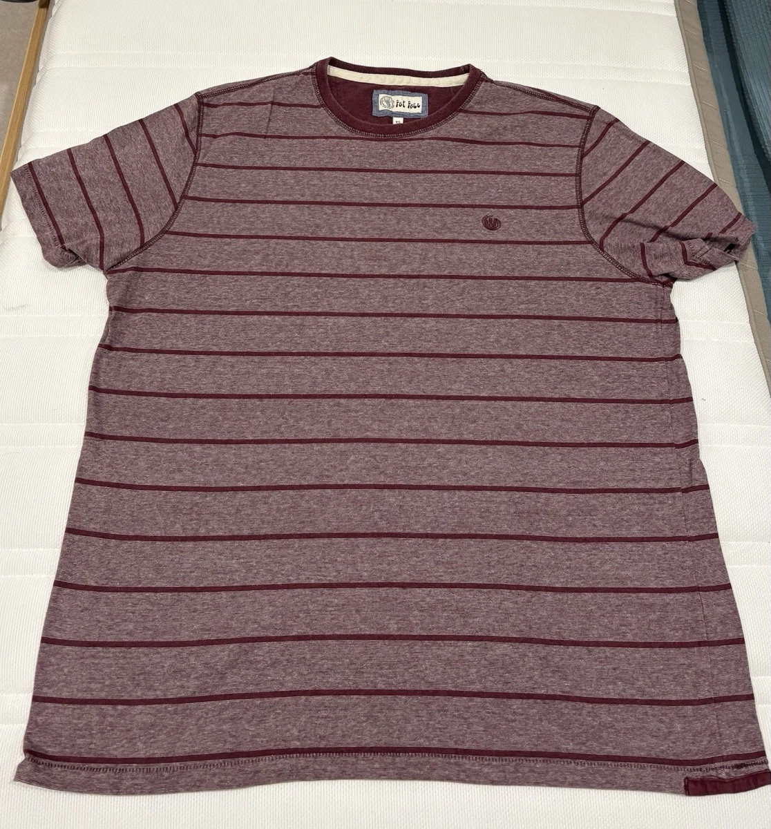 T-shirt Homme Fat Face Rouge – Coton Jersey – Taille M – État Correct