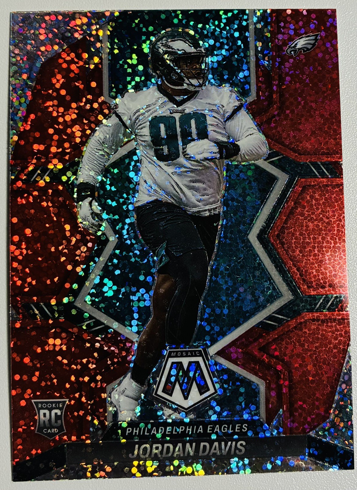 2022 Panini Mosaic Rookies Redemption Pack Red Sparkle Prizm Jordan Davis 5ov