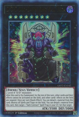 D/D/D Duo-Dawn King Kali Yuga - GFP2-EN142 - Ultra Rare - 1st Edition - Near Min