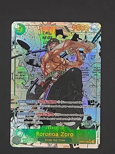 Roronoa Zoro (Alternate Art) (Manga) OP06-118 Wings of the Captain Foil
