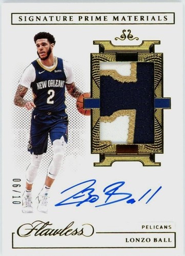 2019-20 Panini Noir Lonzo Ball Auto /99 Pelicans NC-LZO | eBay