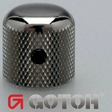 NEW (1) Gotoh VK1-18 - Control Knob - DOME - Bass, Guitar - METAL - COSMO BLACK