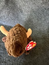 Ty Beanie Babies, Roam the Buffalo, 1998, Rare, Retired, Mint