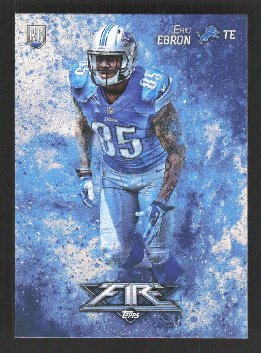 2014 Topps Fire #149 Eric Ebron Rookie Detroit Lions