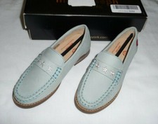 MARC JOSEPH NEW YORK Unisex Child Leather Madison Loafer w/ Star Shoes 10.5 NEW
