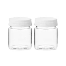 45ML Clear Plastic Empty Cosmetic Jars Pots Makeup Sample Art Craft refillable