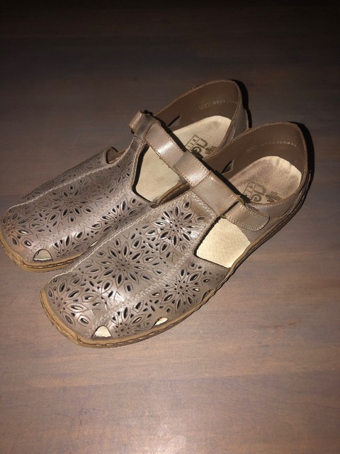 Rieker Antistress CELIA Brown Fisherman Sandals Women 11 EU 42 Mary Jane Shoe | eBay