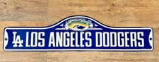Dodgers Baseball Embossed Street Sign 20" x 4.5"