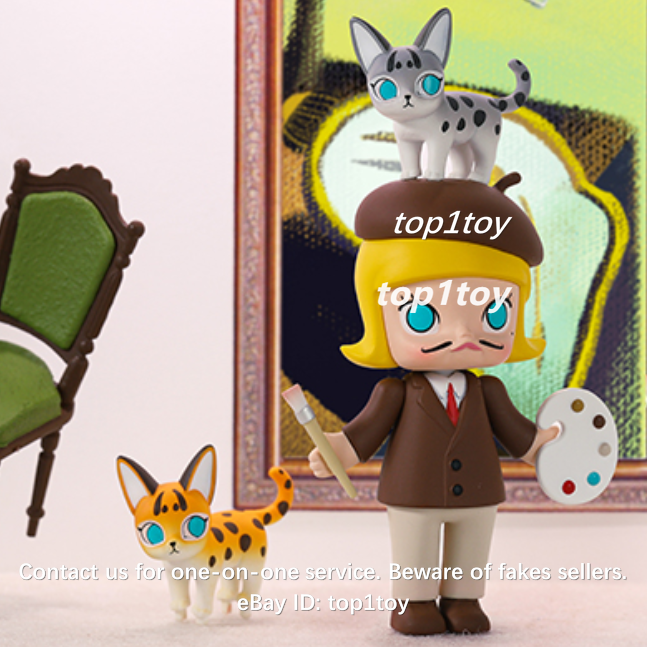 絶版／MOLLY AUCTION POP MART モリー オークションシリーズ POP MART x KENNYSWORK Molly Auction Molly Pipi Mini Figure