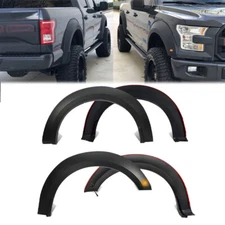 Fits 2015-2017 Ford F150 Fender Flares w/ Amber LED Light Raptor Style 4pcs Set