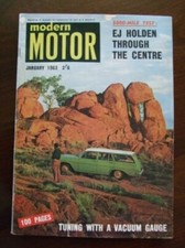 Modern Motor MM Magazine January 1963