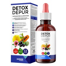 Detox Fegato Gocce 100ml Drenante Forte Disintossicante Con Cardo Mariano