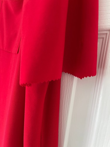 WALLIS Ladies Red Stretch Top Size 16 / 18 L Gorgeous ~ 1/4 Zip Pockets - Picture 3 of 3