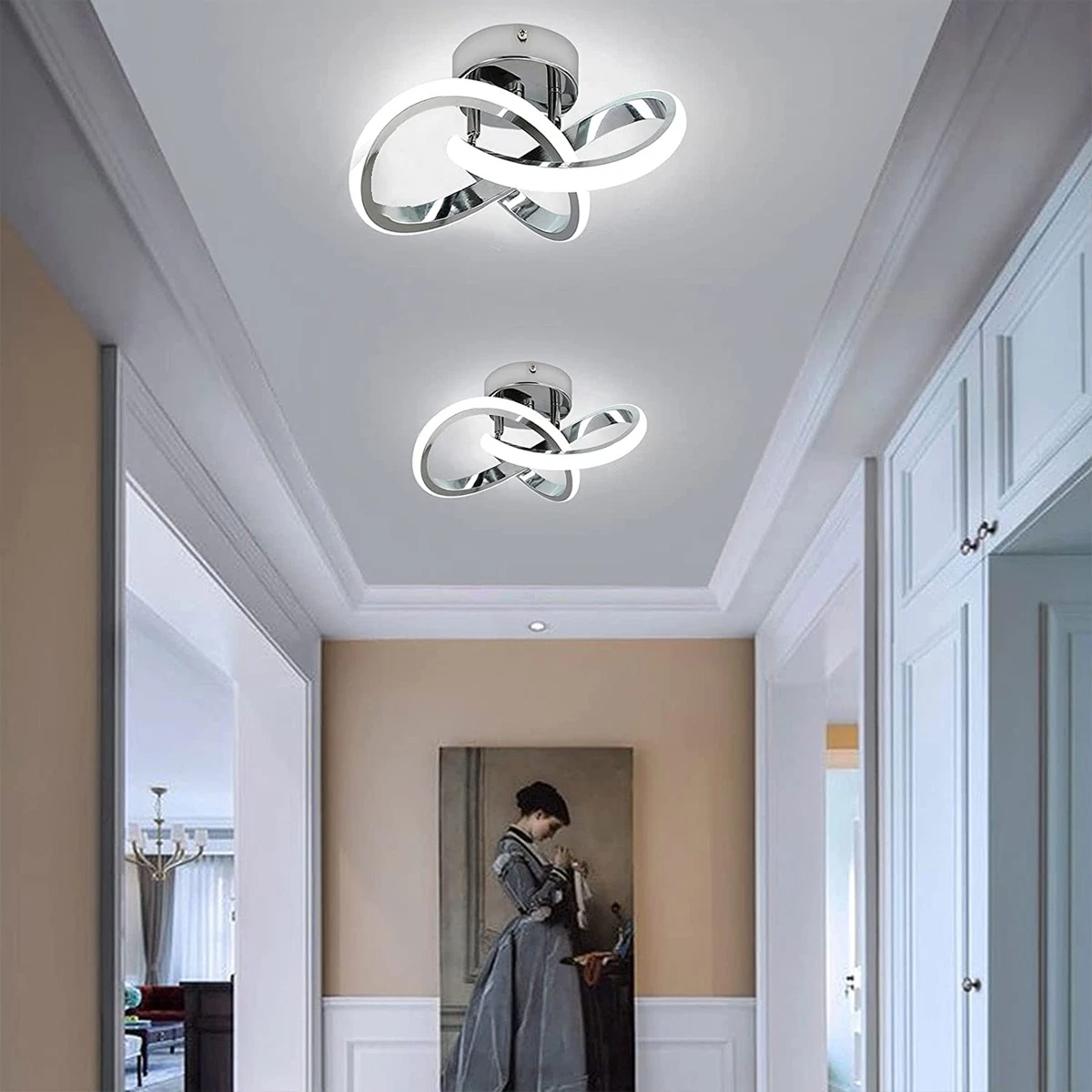 Modern swirl cheap led ceiling light