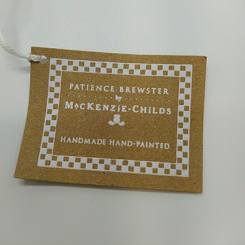 Mackenzie-Childs Patience Brewster Eggplant Mini Ornament 3" - Boxed w/ Tag - Picture 9 of 17
