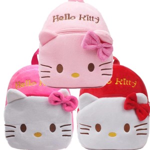 Hello Kitty Cartoon kids Plush Backpack Toy School Bag For Children FREE SHIP