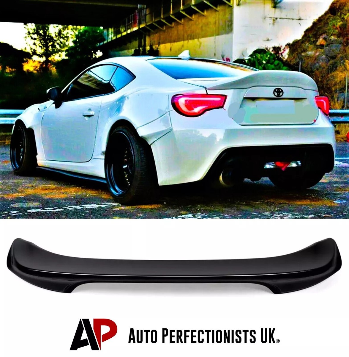 For Toyota GT86 Subaru BRZ Gloss Black High Kick Ducktail Boot