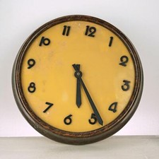 GRANDE OROLOGIO DA PARETE IN LEGNO VINTAGE, ferrovie o HALL di hotel