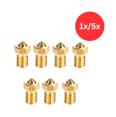Anycubic i3 3D Drucker Düse 0,2-1,0mm V6 Nozzle E3D V5 Hotend Chiron Kobra