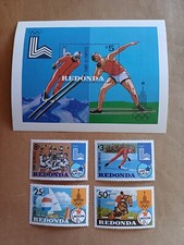 Redonda bloc et série Jeux Olympiques 1980