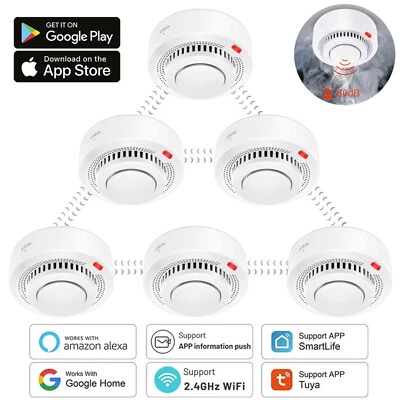 ABUS Rauchmelder 10 Jahre Batterie Wifi Smart Feuermelder Rauchwarnmelder Brandmelder