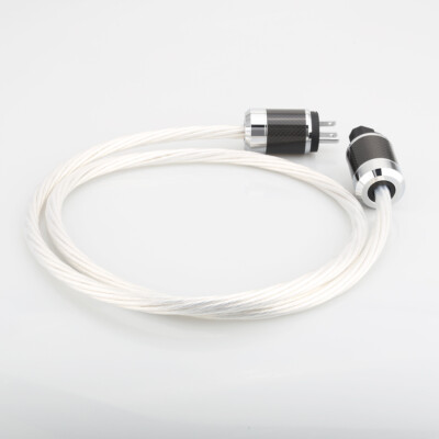 Audiophile Silver Plated US EU AU Version AC Power Cable Cord for CD Amplifiter