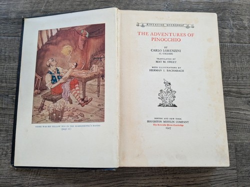 1927 The ADVENTURES OF PINOCCHIO by Carlo Collodi 5 Color Plates - Picture 10 of 18