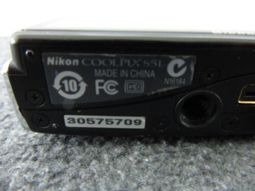 Nikon Coolpix S51 Digitalkamera schwarz 8,1 MP Zoom Nikkor * REPARATUR oder Teile LESEN - Bild 9 von 10