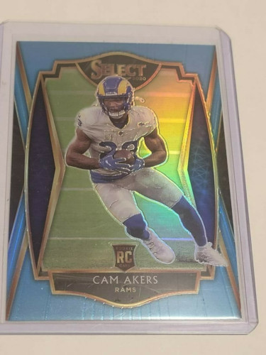 2020 Select Prizm Light Blue #155 Cam Akers #RD 19/99